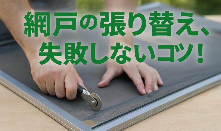 はじめてでも安心！網戸の張り替え方法と3つの注意点